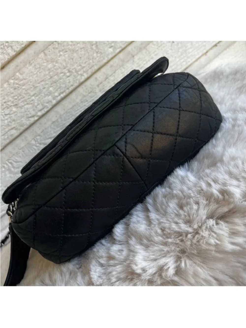 MICHAEL KORS Black Flap Cheyenne Jet Set Astor Crossbody Chain Shoulder Bag